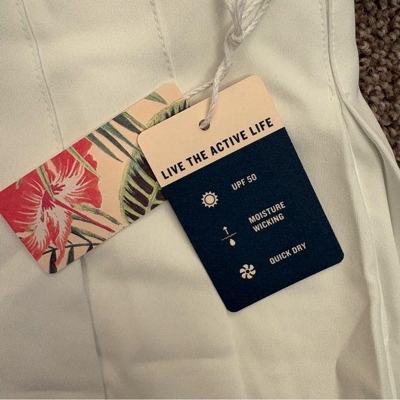 Tommy Bahama Women's White Pleated Skort Size XL Golf Quick Dry UPF 50 NWT - Picture 13 of 14